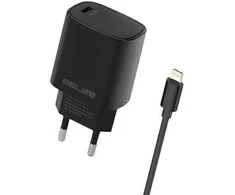 Beline Charger 1x USB-C 20W + lightning cable juodos spalvos /juodos spalvos PD 3.0 BLNCB20L