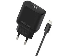 Beline Charger 1x USB-C 30W + lightning cable juodos spalvos /juodos spalvos PD 3.0 BLNCB30L GaN