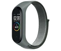 Beline apyrankė Mi Band 7/6/5/4/3 NylonLoop pilkos spalvos