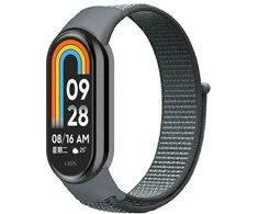 Beline Mi Band 10/9/8 NylonLoop apyrankė pilka