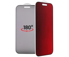 Bestsuit Flexible Hybrid Glass 5D Colorfull Privacy 180 for IPHONE 16 magenta