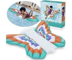 Bestway Inflatable beach mattress - large water lounger BUTTERFLY 193x176cm 43963