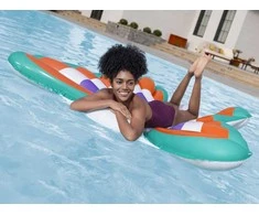 Bestway Inflatable beach mattress - large water lounger BUTTERFLY 193x176cm 43963