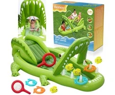 Bestway Vanduo Playground CROCODILE 234x163x87cm + Slide and Accessories 53169