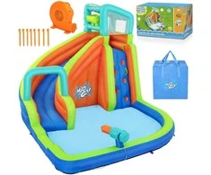 Žaidimų aikštelė Vandens parkas Turbo Splash Mega vandens parkas BESTWAY