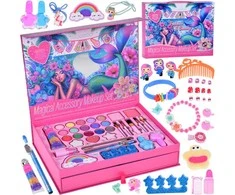 Jokomisiada Big beauty set MERMAID Eyeshadows Nail polishes Barrettes Hair bands ZA5574
