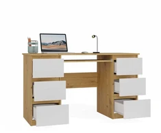 Top E Shop KUBA Desk Artisan Oak/Baltas Set