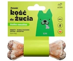 AZANKI Bone su vabzdžiais ir gervuogėmis S/M - skanėstas šuniui - 12 cm