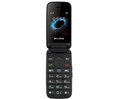BLOW Juodas telefonas senjorams su atvartu S24