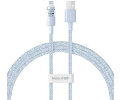 Baseus Gem USB į IP 2.4A greito įkrovimo laidas 1 m Mėlyna