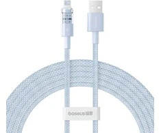 Baseus Gem USB į IP 2.4A greito įkrovimo laidas 2 m Mėlyna