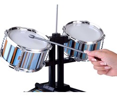 Jokomisiada Children's drum set 5 drums + stool included - mėlynas design IN0182