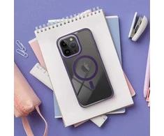 OEM dėklas, skirtas iPhone 13 PRO, spalvotas kraštas, MagSafe dėklas, mėlynas