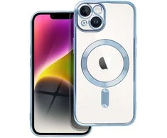 OEM dėklas, skirtas „iPhone 14“ Electro Mag dėklui, suderinamas su „MagSafe“ mėlynas