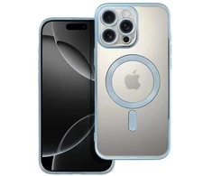 Oem dėklas iPhone 16 PRO MAX su Electro Mag dangteliu, suderinamas su MagSafe, mėlynas