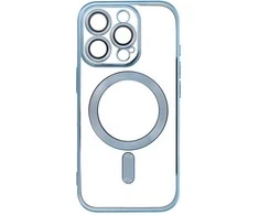 OEM dėklas, skirtas „iPhone 16 PRO“ su „Electro Mag Cover“, suderinamas su „MagSafe“ mėlynas