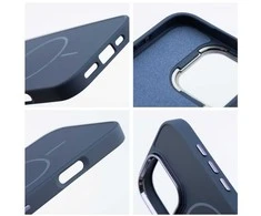 OEM dėklas, skirtas „iPhone 15 PRO Frame Mag Cover“, suderinamas su „MagSafe“, tamsiai mėlynas