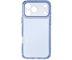 OEM dėklas, skirtas iPhone 17 Pro Max / 18 Pro Max (žemas kameros kraštas), Matrix Clear, mėlynas