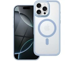 OEM dėklas, skirtas „iPhone 16 PRO MAX“ matiniam „Mag“ dėklui, suderinamas su „MagSafe“ mėlynas