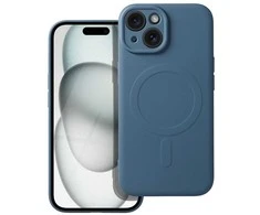 Oem Dėklas Silicone Mag Cover (MagSafe) skirtas iPhone 15 mėlynas