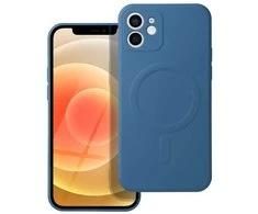 OEM dėklas, skirtas „iPhone 12“ silikoniniam „Mag“ dėklui, suderinamas su „MagSafe“ (fotoaparato apsauga) mėlynas