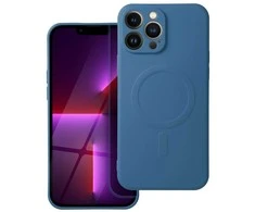 OEM dėklas, skirtas „iPhone 13 PRO MAX“ silikoniniam „Mag“ dėklui, suderinamas su „MagSafe“ (fotoaparato apsauga) mėlynas