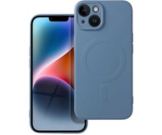 OEM dėklas, skirtas „iPhone 14“ silikoniniam „Mag“ dėklui, suderinamas su „MagSafe“ (fotoaparato apsauga) mėlynas
