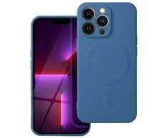 OEM dėklas, skirtas „iPhone 13 PRO“ silikoniniam „Mag“ dėklui, suderinamas su „MagSafe“ (fotoaparato apsauga) mėlynas