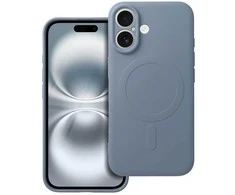 OEM dėklas, skirtas „iPhone 16“ silikoniniam „Mag“ dėklui, suderinamas su „MagSafe“ (fotoaparato apsauga), šviesus mėlynas