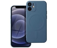 OEM dėklas, skirtas „iPhone 12 MINI“ silikoniniam „Mag“ dėklui, suderinamas su „MagSafe“ (fotoaparato apsauga) mėlynas