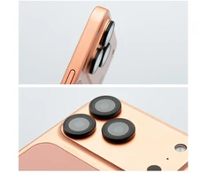 BlueStar Grūdinto stiklo kameros objektyvo apsauga iPhone 17 PRO / 17 PRO MAX, mėlyna, žvaigždė, lengvai montuojama, juoda