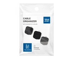 Blue Star PJ-OCZ7 magnetic cable organizer - juodas (3 pcs.)