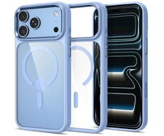 Tech-Protect Magmat Magsafe CC Dėklas, skirtas iPhone 17 Pro / 18 Pro - Skaidrus šviesiai mėlynas