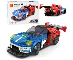 Jokomisiada Technical blocks Sports car Mėlynas-Raudonas 138-piece ZA5744