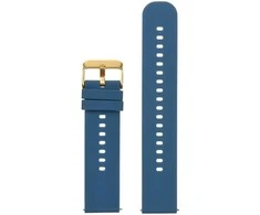 Pacific U27 rubber watch strap - navy mėlynas/auksinis - 18mm