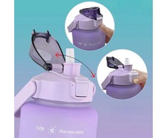 Bez Marki Oem Vanduo bottle with a straw with a motivational measuring 2L RC-K-992 violetinė mėlynas