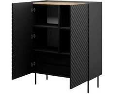 Cama Meble Lentyna - Onda 2D2SZ 98x45x127 Juoda