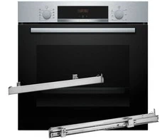 BOSCH HBA514BS3 orkaitė + BOSCH HEZ538000 vieno lygio teleskopiniai bėgeliai