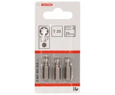 Bosch Torx antgalis T25, l=25mm 3 vnt, Extra Hart