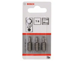 Bosch Torx antgalis T8, l=25mm 3 vnt, Extra Hart