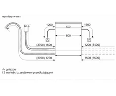 Bosch Serie 4 SMV4HVX11E Įmontuojama indaplovė, 14 vietų, C
