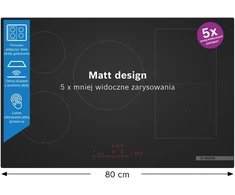 Bosch Serie 6 PVW81CHB1E kaitlentė Juodas Įmontuojama 80 cm Zonos indukcinė kaitlentė 5 zona(-os)