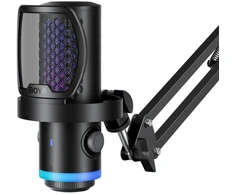 BOYA CastMic G40B Wired Gaming Microphone with Arm, USB-C - Juodas