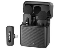 BOYA belaidis mikrofonas BY-V30 2.4GHz su 2 siųstuvais ir 1 imtuvu (C tipo) Juodas EU