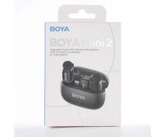 Mikrofony BOYA mini 2-01 belaidės 2.4GHz USB-C - juoda