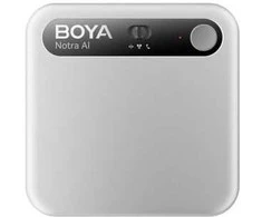 Ausinės BOYA Notra Voice Recorder with AI Transcription - Sidabrinis