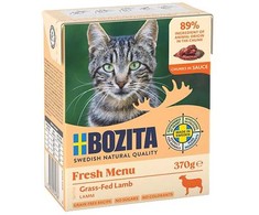 BOZITA Fresh Menu ėriena padaže - šlapias kačių maistas - 370g