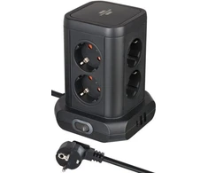 Buitinis ilgintuvas-stovas BRENNENSTUHL, 8 vietų, 3USB, 2 m