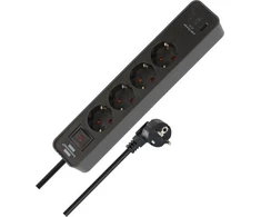 Brennenstuhl EXTENSION ECOLOR 4PL.2USB C+1USB A.1.5M