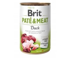 BRIT CARE šunų ančių paštetas ir mėsa 400g
